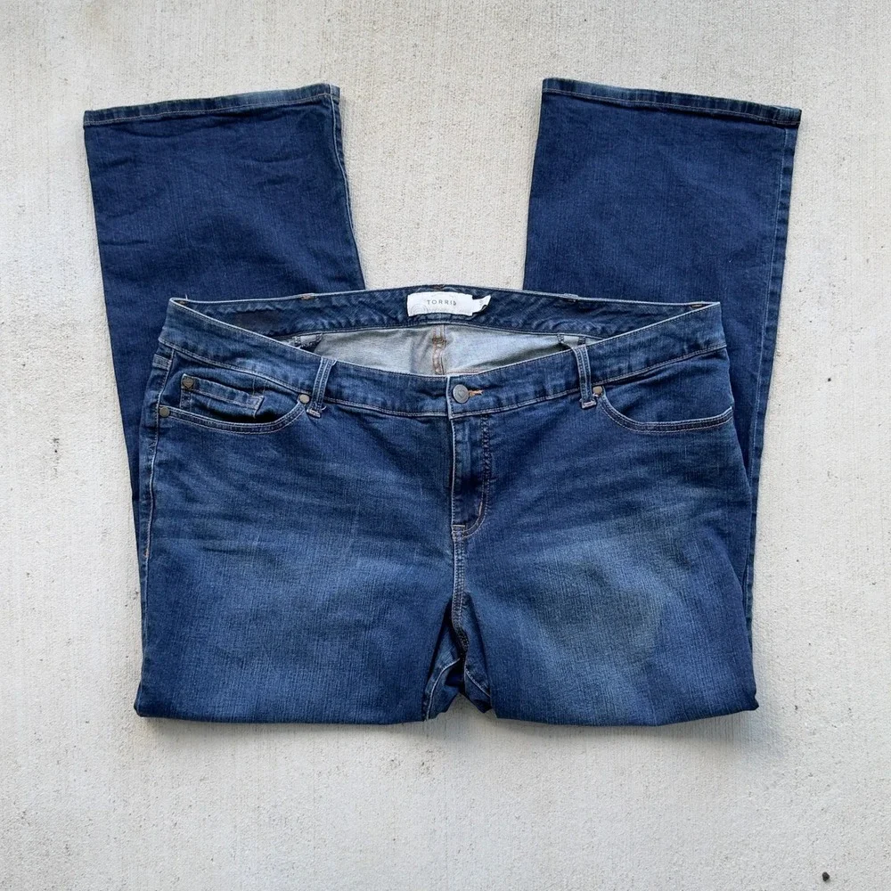 Torrid Bootcut Jeans Women's Size 24R Blue Denim Casual Classic